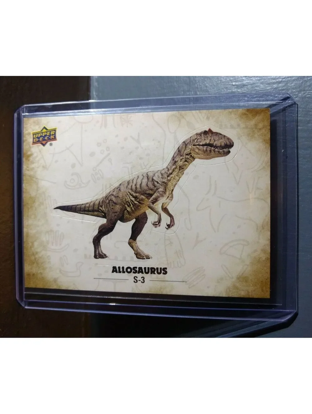 2015 Upper Deck Dinosaurs Allosaurus #S-3 Trading Sticker Card